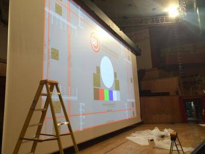 Camstage fixes noidy screen at Brewery Arts Cente