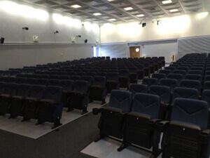 Camstage delivers seats, walls, curtain to military base