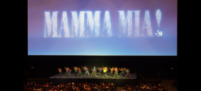 Camstage installs huge screen for Mamma Mia! at the 02