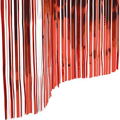 Slit Drapes Red (1/2")