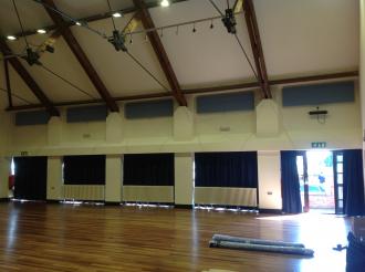 Ipswich School rehires Camstage for CamStyle™ acoustic panels and curtains.