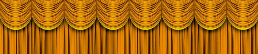 gold stage curtains