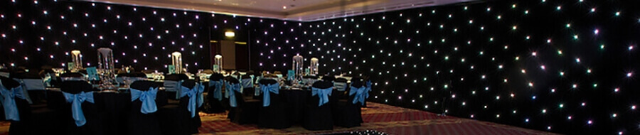 Dramatic backdrops for award ceremonies and product launches