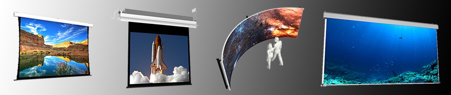 Off-the-shelf projection screens for businesses